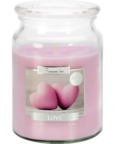 Lumânare parfumată Bispol Premium - Love, 500 g - 1