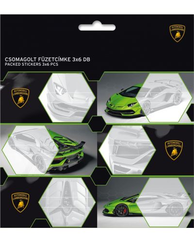 Etichete scolare Ars Una Lamborghini - 18 bucati - 1