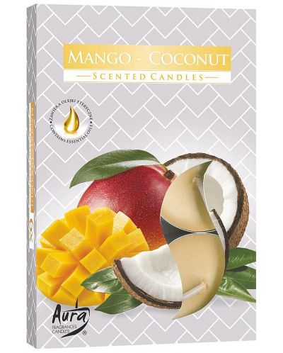 Bispol Aura - Nucă de cocos și mango, 6 bucăți	 - 1