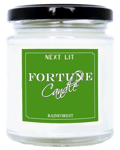 Lumanare parfumata cu mesaj Next Lit Fortune Candle - Padure tropicala, in engleza - 1