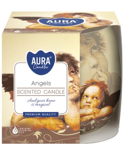 lumânare parfumată într-o cană Bispol Aura - Angels, 100 g - 1