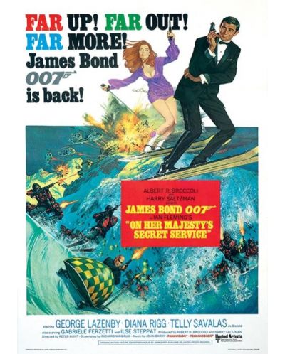 Tablou Art Print Pyramid Movies: James Bond - Her Majestys Service One-Sheet - 1