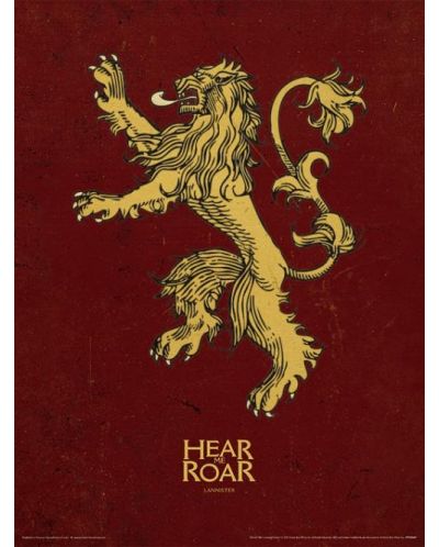 Tablou Art Print Pyramid Television: Game of Thornes - Lannister - 1