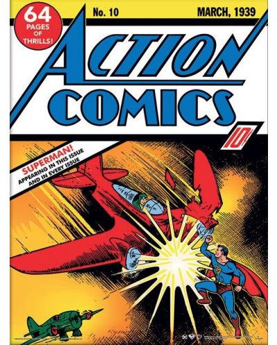Tablou Art Print Pyramid DC Comics: Superman - Action Comics No.10 - 1