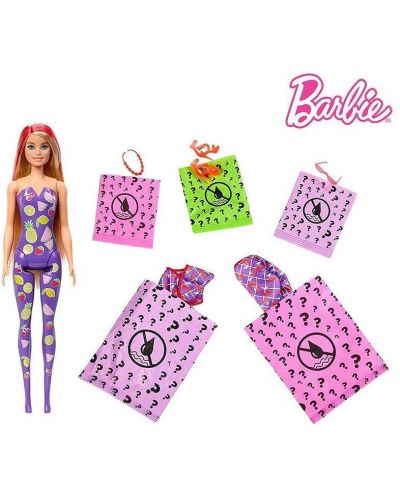 Păpușă parfumată cu accesorii Barbie Color Reveal - Sweet Fruit Series - 1