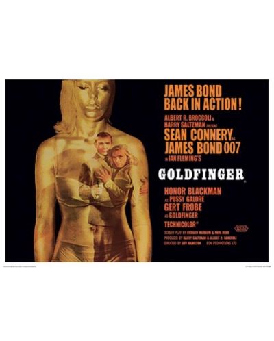 Tablou Art Print Pyramid Movies: James Bond - Goldfinger Projection - 1