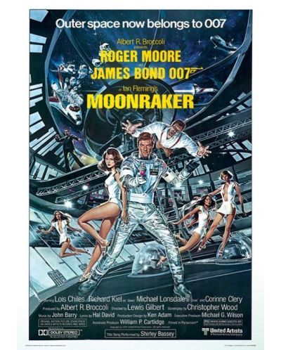 Tablou Art Print Pyramid Movies: James Bond - Moonraker One-Sheet - 1