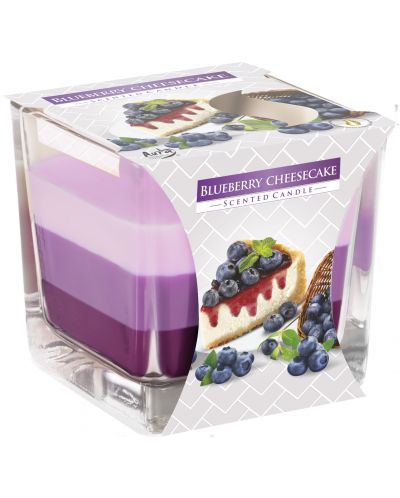 Lumânare parfumată Bispol Aura - Blueberry Cheesecake, 170 g - 1