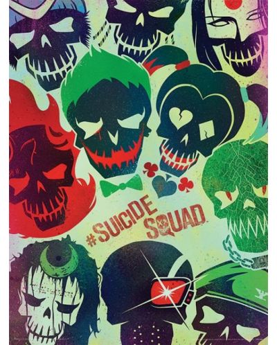 Tablou Art Print Pyramid DC Comics: Suicide Squad - Skulls - 1