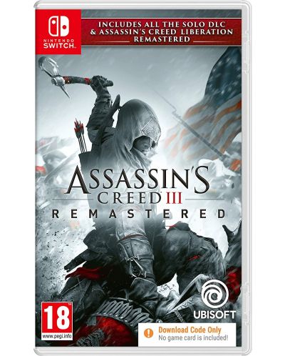 Assassin's Creed III Remastered + All Solo DLC & Assassin's Creed Liberation - cod in cutie (Nintendo Switch) - 1