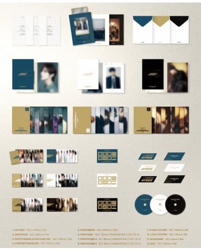 ATEEZ - Golden Hour: Part.1, Blue Hour Version (CD Box) - 4