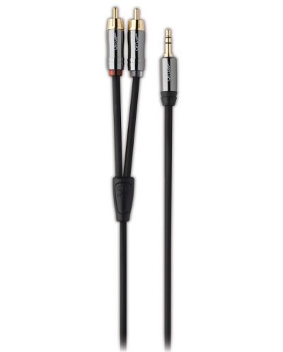 Cablu audio QED - Performance J2P, 2x RCA/3.5mm M/M, 3m, negru - 2
