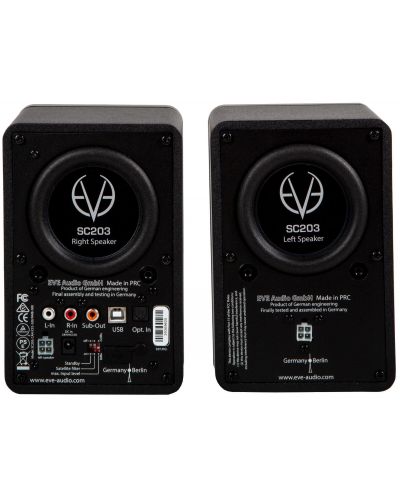 Sistem audio EVE Audio - SC203, negru/argintiu - 6