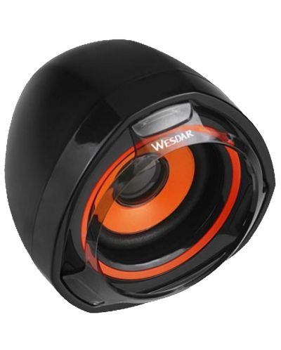 Sistem audio Wesdar - CS1, neagra/portocalie - 2