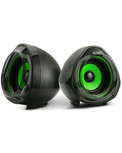 Sistem audio Wesdar - CS1, negru/verde - 1