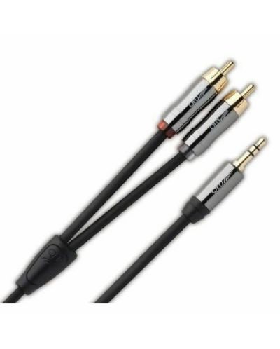 Cablu audio QED - Performance J2P, 2x RCA/3.5mm M/M, 3m, negru - 4