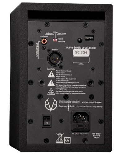 Sistem audio EVE Audio - SC204, negru/argintiu - 3