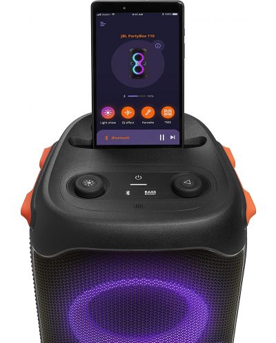 Sistem audio JBL - Partybox 110, negru/portocaliu - 3