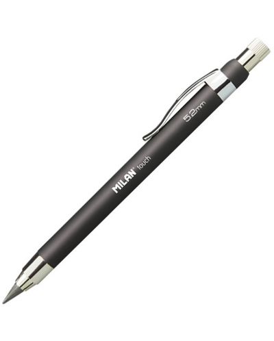 Creion mecanic versatil Milan - Touch, 5.2 mm, negru - 1
