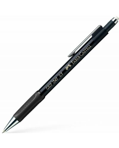 Creion automat Faber-Castell Grip - 0.7 mm, negru - 1