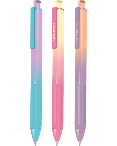 Automatic Cool Pack Gradient Gradient Ballpoint Pen - Blanco, Light, sortiment - 1