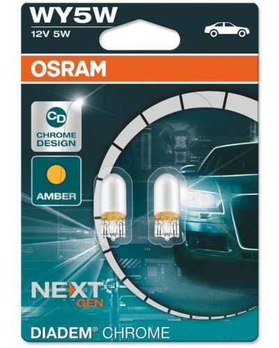 Becuri auto Osram - WY5W, 2827DC, Diadem Chrome - 1