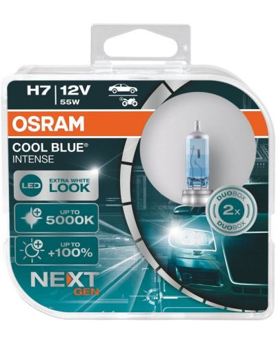 Becuri auto Osram - H7, 64210CBN, Cool Blue Intense - 1