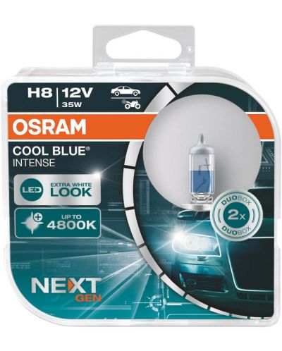 Becuri auto Osram - H8, 64212CBN, Cool Blue Intense - 1