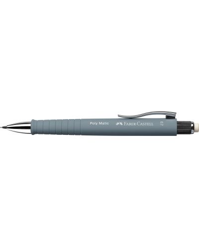 Creion automat Faber-Castell Poly Matic - 0.7 mm, gri piatra - 2