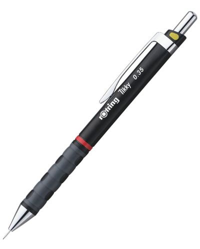 Creion automat Rotring Tikky - 0.35 mm, negru - 1