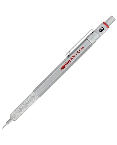 Creion automat Rotring 600 - 0.5 mm, argentiu - 1