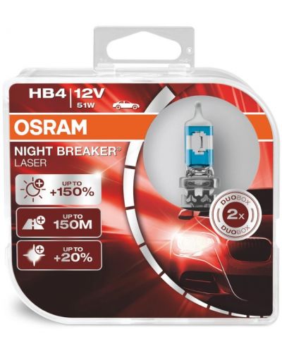 Becuri auto Osram - HB4, 9006NL, Night Breaker Laser - 1