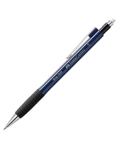 Creion automat Faber-Castell Grip - 0.7 mm, albastru inchis - 1