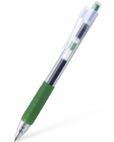 Stilou rolă automată Faber-Castell Fast Gel - 0.7 mm, verde - 1