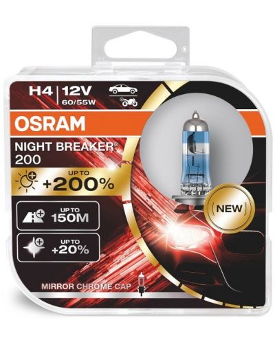 Becuri auto Osram - H4, 64193NB200, Night Breaker - 1