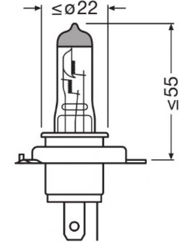 Becuri auto Osram - H4, 64193NB200, Night Breaker - 4