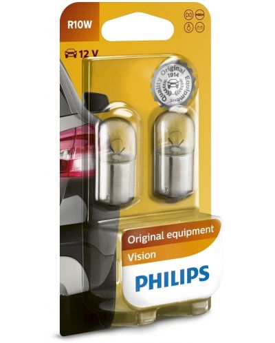 Becuri auto Philips - 12V, R10W, BA15s, 2 buc. - 1
