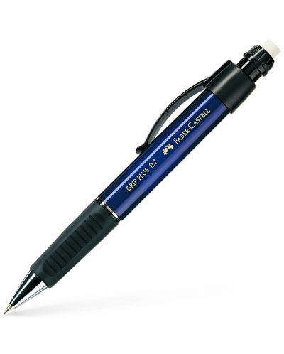 Creion automat Faber-Castell Grip Plus - Albastru metalic - 1