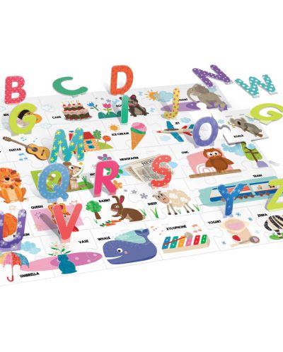Puzzle educativ Headu Montessori - Alfabet, 3D - 3