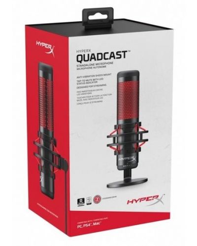 Microfon HyperX - Quadcast, negru - 8