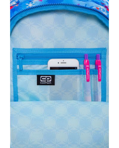 Ghiozdan scolar cu iluminare LED Cool Pack Joy S - Frozen 2, albastru inchis - 7
