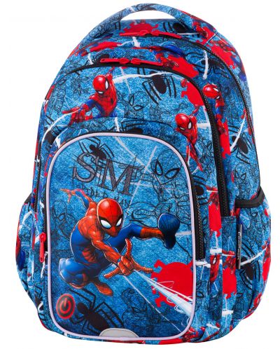 Ghiozdan scolar cu iluminare LED Cool Pack Spark L - Spiderman Denim - 2