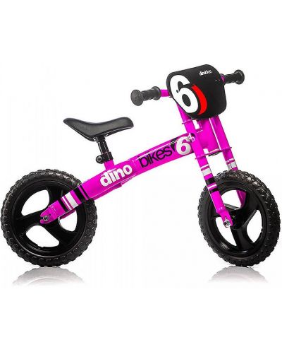 Roata de echilibru Dino Bikes - Rosa Fluo, roz - 1