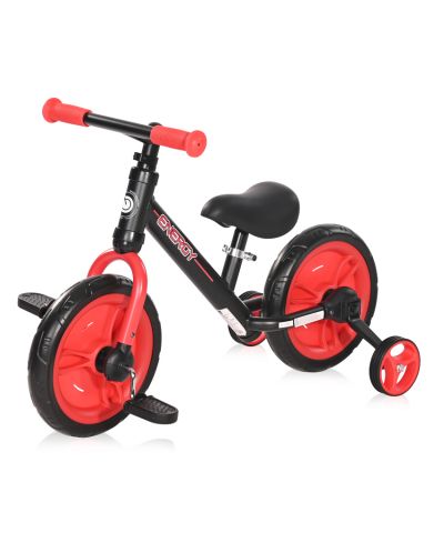 Bicicleta de echilibru Lorelli - Energy, negru si rosu - 1