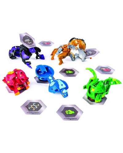 Set de joc Bakugan Battle Planet - Pachet de luptă cu 5 bile