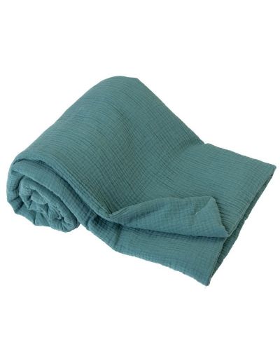 Pătură pentru copii Baby Matex - Muselină, verde - 1