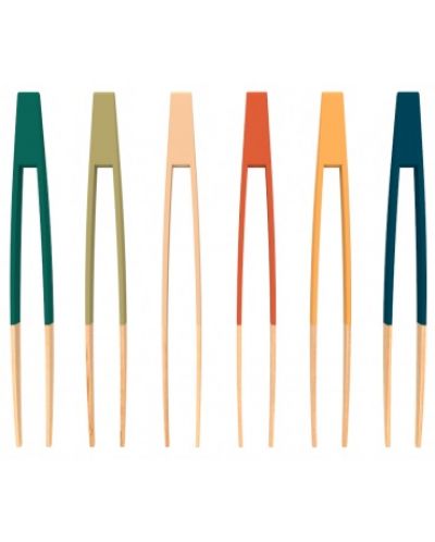 Cârlige de bambus  cu magnet Pebbly - 24 cm, sortiment - 1