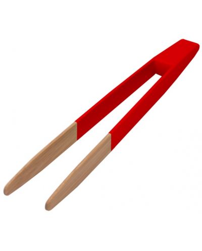 Cârlige de bambus  cu magnet Pebbly - 24 cm, roșu - 1
