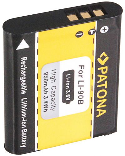 Baterie Patona - Standard, înlocuitor pentru Olympus Li-90b, negru/galben - 1