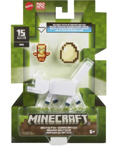 Figură  Minecraft - Arctic fox, 8 cm - 1